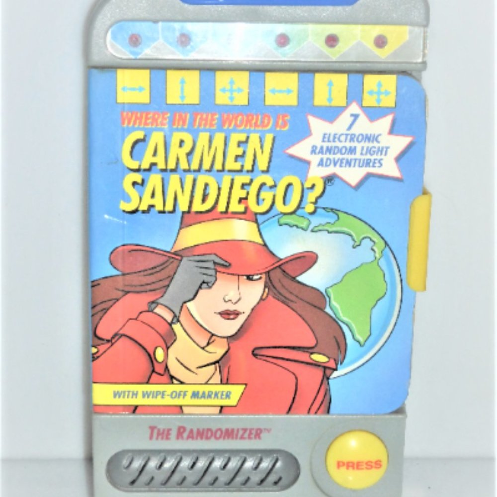 Sight & Sound WHERE in the WORLD IS Carmen Sandiego ELECTRONIC Learning Book